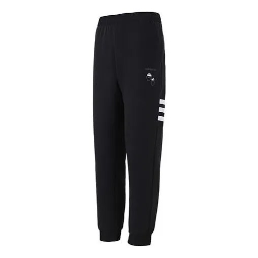 Спортивные штаны Men's adidas neo Sw 3s Tp Stripe Webbing Knit Bundle Feet Sports Pants/Trousers/Joggers Black, черный