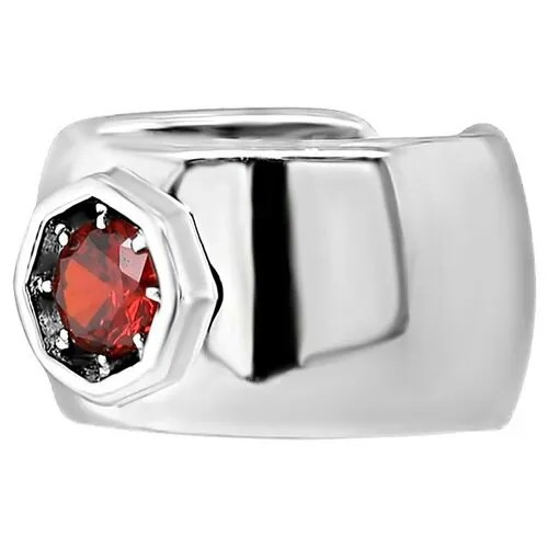 Серьги каффы KABAROVSKY, серебро, 925 проба, фианит