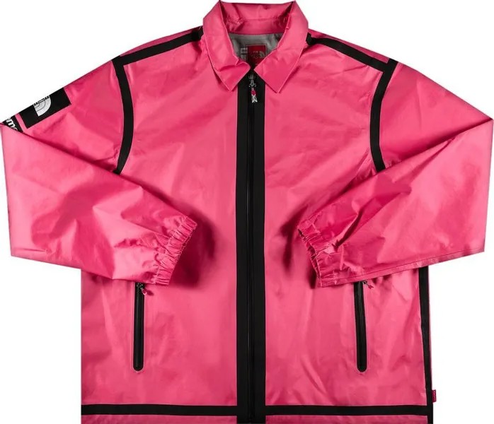 Куртка Supreme x The North Face Summit Series Outer Tape Seam Coaches Jacket Pink, розовый