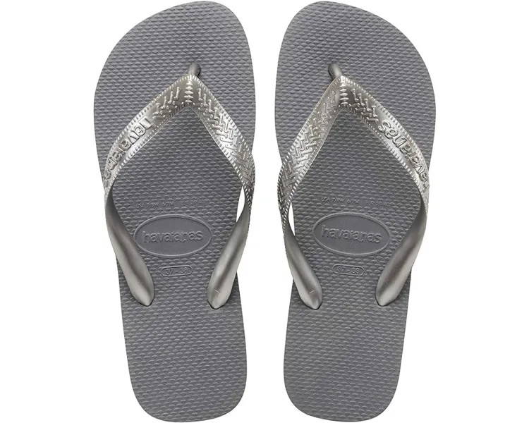 Сандалии Havaianas Top Tiras Flip Flop, цвет Steel Grey
