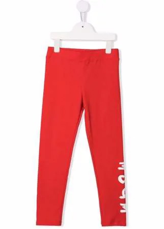 MSGM Kids легинсы с логотипом