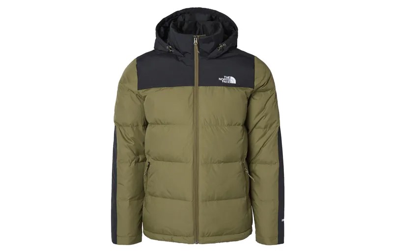 Пуховик мужской зеленый The North Face, зеленый
