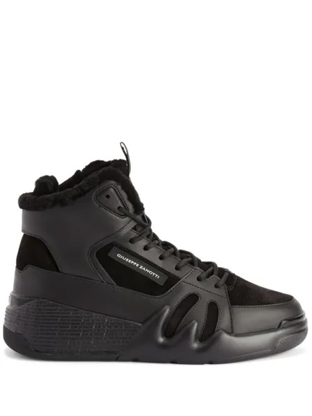 Giuseppe Zanotti кроссовки Talon Winter со вставками, черный