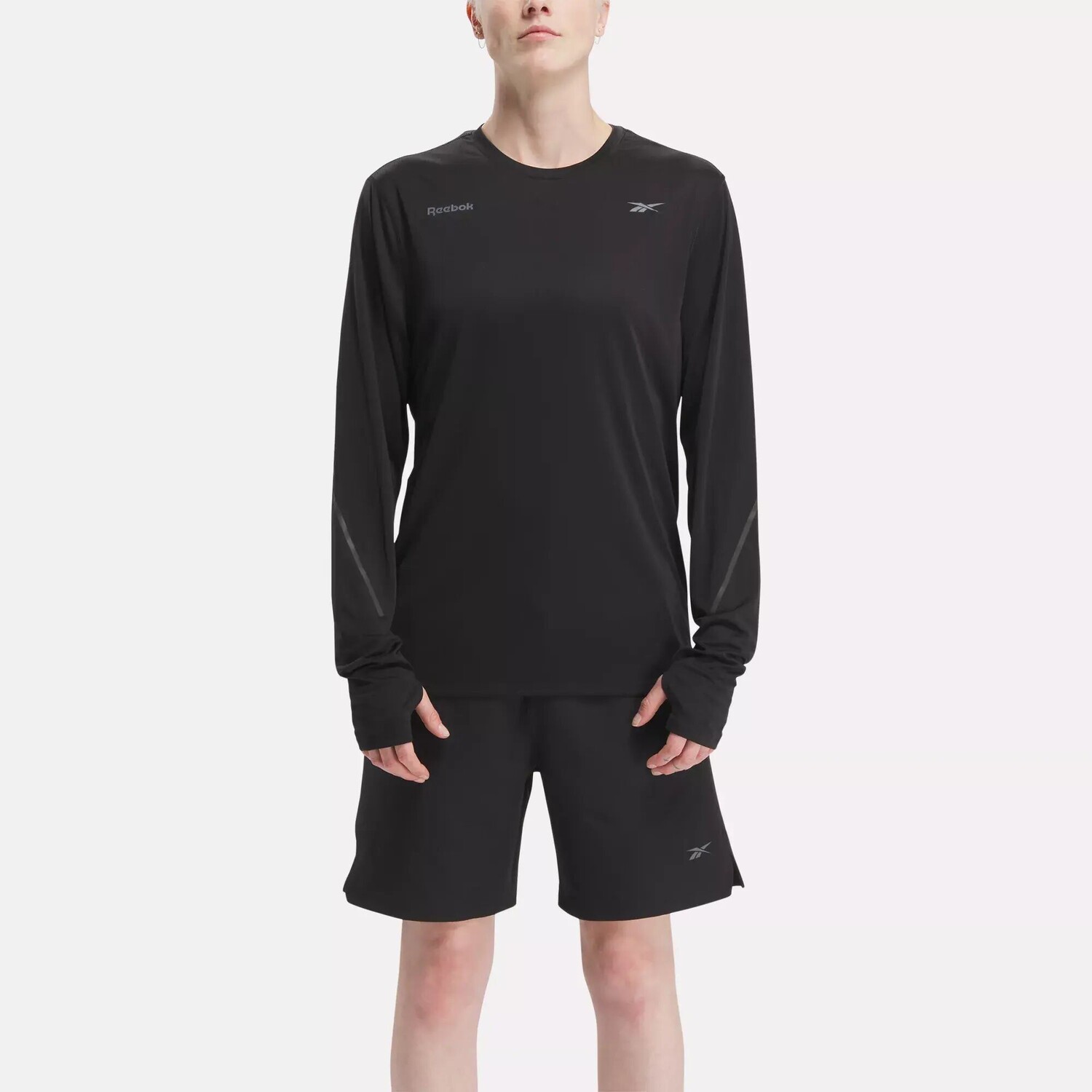 Футболка Speed ​​с длинными рукавами Reebok, черный