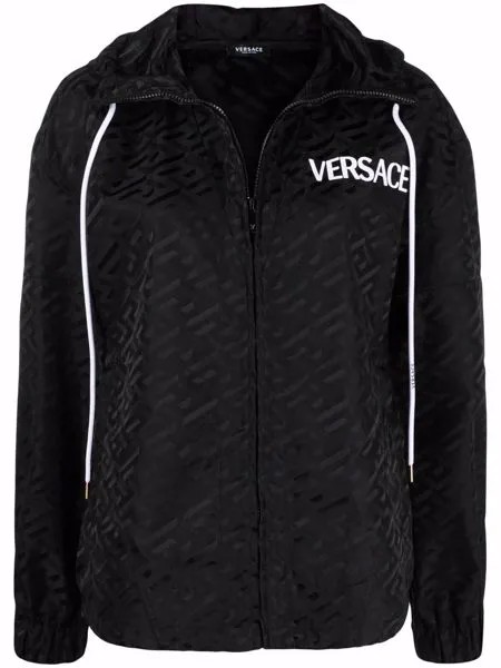 Versace спортивная куртка с узором Greca