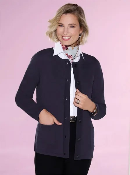 Классический кардиган Basics Classic Basics, цвет морской волны