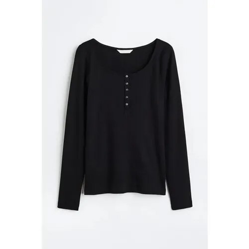 Лонгслив H&M, размер XS, черный