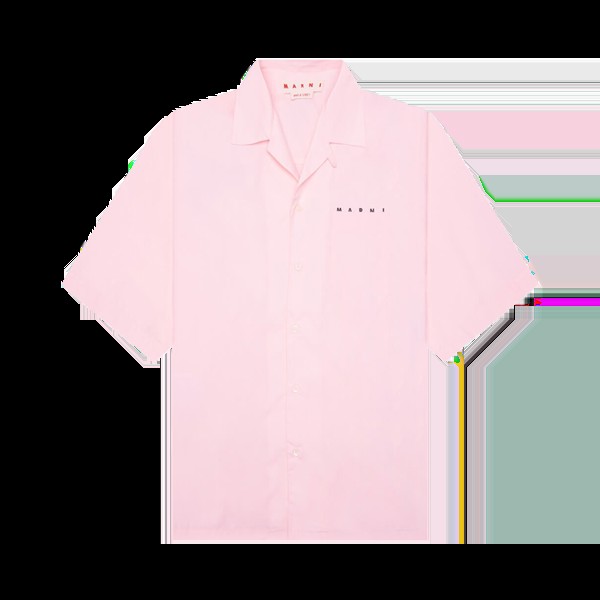 Рубашка Marni Logo Bowling 'Pink Gummy', розовый