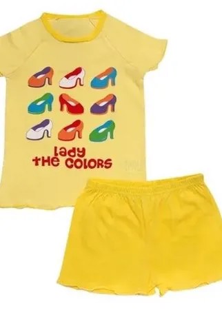 Пижама Клякса размер 110, желтый