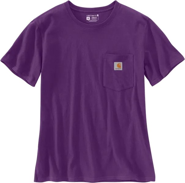 WK87 Спецодежда Футболка с короткими рукавами и карманами Carhartt, цвет True Purple