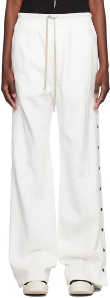 Белые брюки для отдыха Rick Owens DRKSHDW Off-White