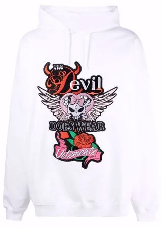 VETEMENTS худи с нашивкой-логотипом