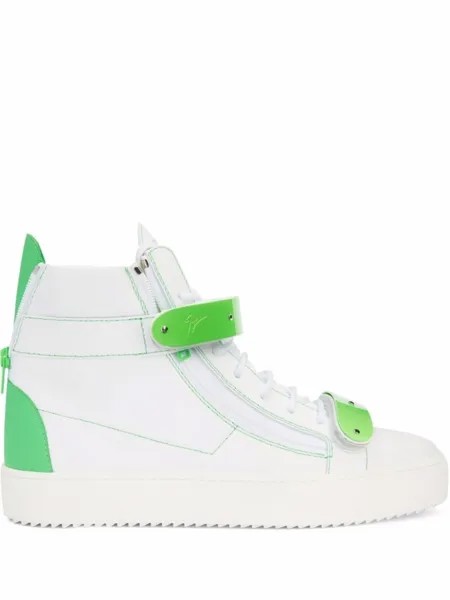 Giuseppe Zanotti высокие кеды Coby, белый