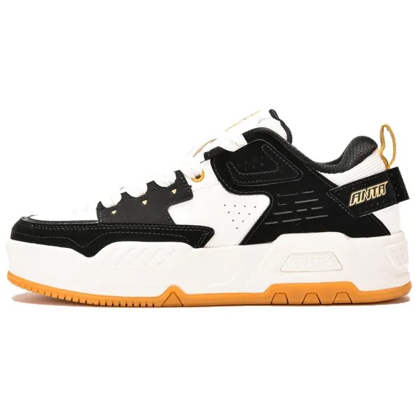 Кроссовки ANTA Life Collection Skateboarding Shoes Men Low-top Base Black/ivory, слоновая кость
