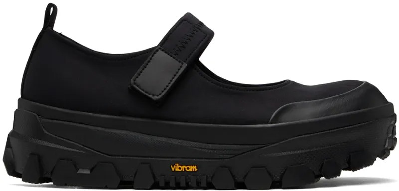 Черные лоферы Vibram Mary Jane Amomento