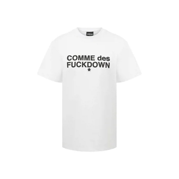 Хлопковая футболка Comme des Fuckdown