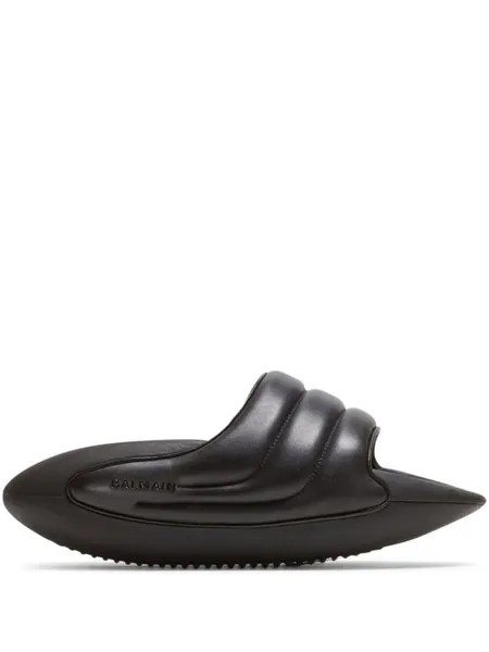 Balmain B-It-Puffy quilted slides, черный