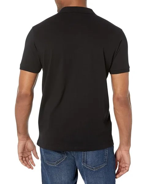 Рубашка U.S. POLO ASSN. Jersey Two Color-Block Chest Stripe Knit Shirt, черный