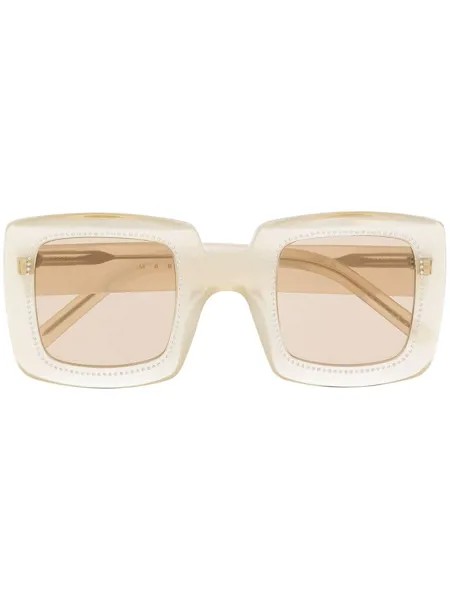 Marni Eyewear солнцезащитные очки в массивной оправе