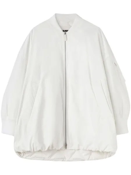 Jil Sander пуховик на молнии, белый