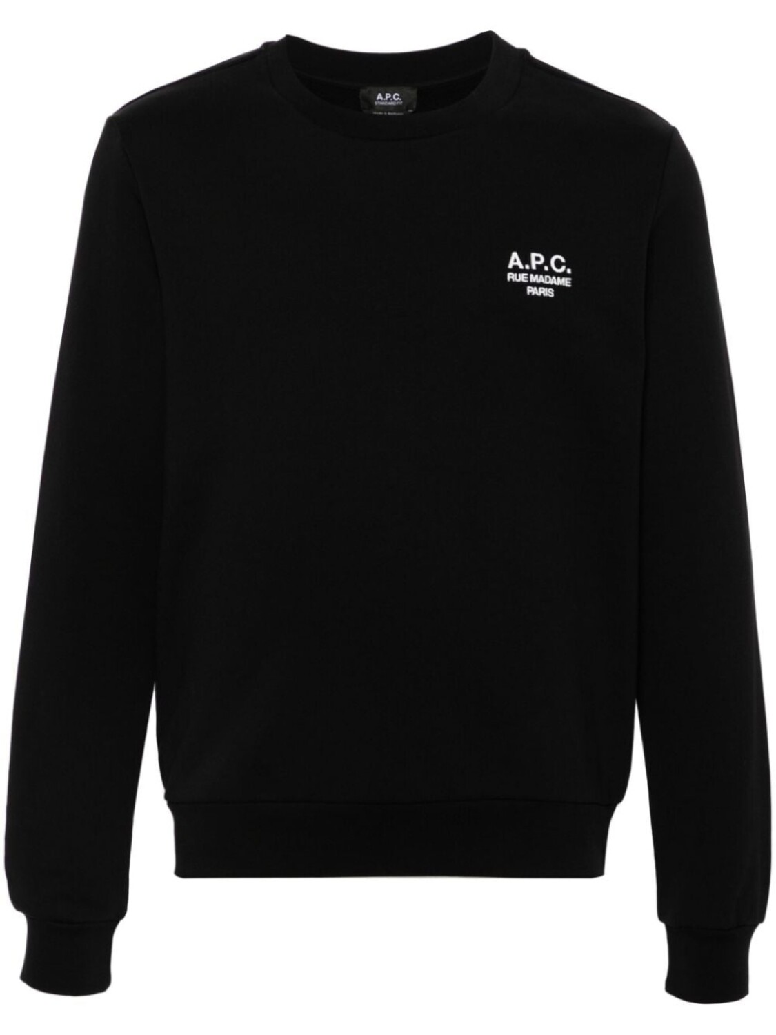 A.P.C. стандартная толстовка Rue Madame, черный
