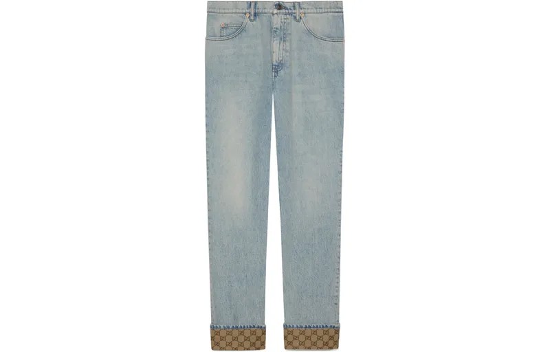 Мужские джинсы GUCCI, цвет Blue