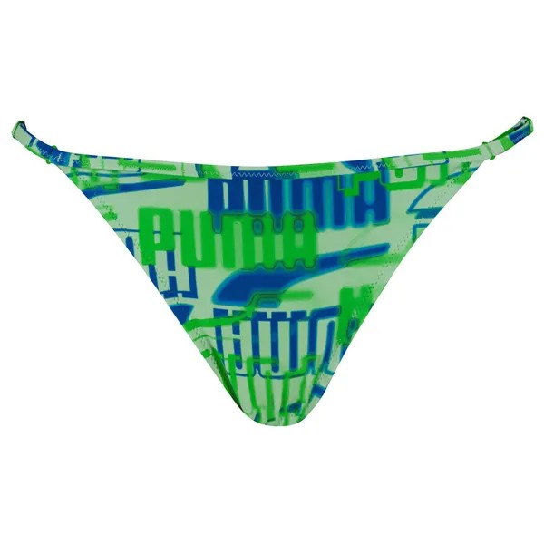 Низ бикини Puma Swim Printed Side Strap, зеленый