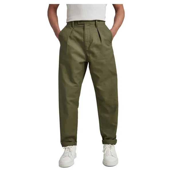 Брюки G-Star Worker Relaxed Chino, зеленый