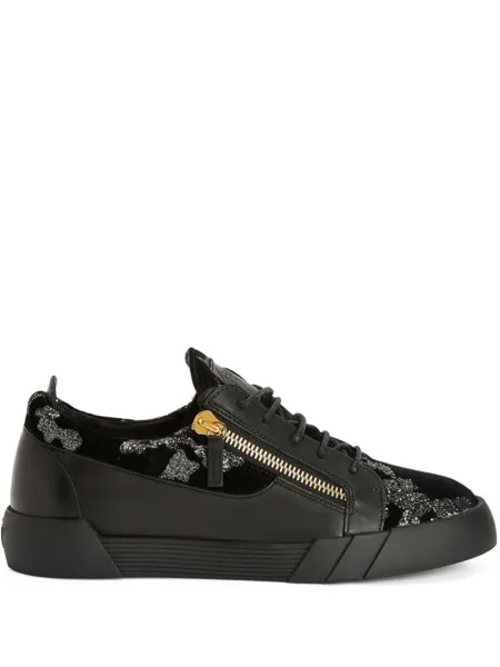 Giuseppe Zanotti кеды на шнуровке, черный