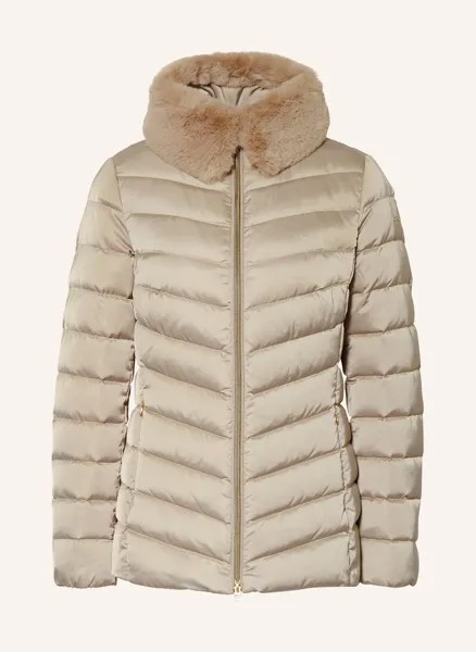 Стеганая куртка Bettanie Geox, серебряный