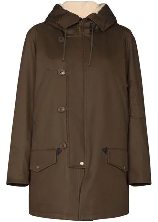 Saint Laurent парка с подкладкой из овчины