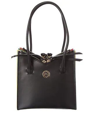 Женская кожаная сумка-тоут Sara Battaglia Tati Toy, черная