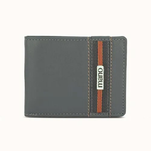 Бумажник Mano M191953004, фактура гладкая, серый