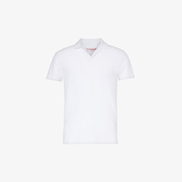 Рубашка-поло felix с короткими рукавами Orlebar Brown, белый