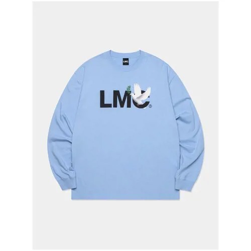 Лонгслив LMC - Lost Management Cities Dove Long Slv Tee, пепельно-голубой, L
