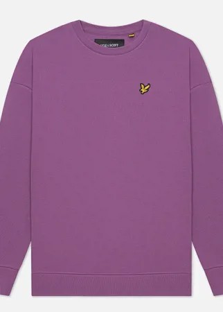 Женская толстовка Lyle & Scott Oversized, цвет фиолетовый, размер XS