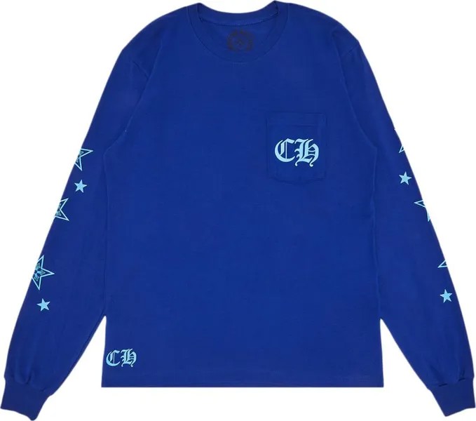 Рубашка Chrome Hearts Star Long-Sleeve Shirt 'Blue', синий