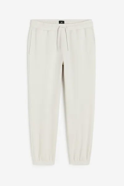 Спортивные брюки H&M Relaxed Fit, серо-бежевый