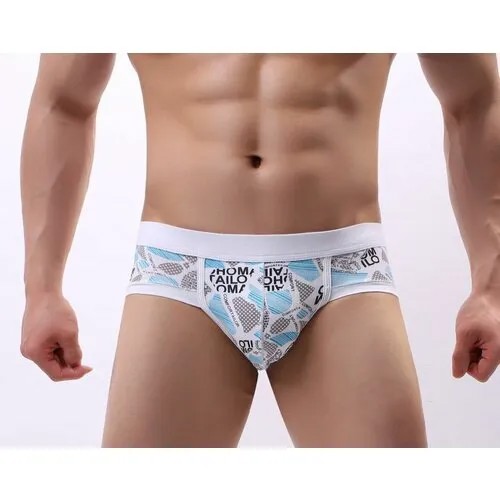 Трусы брифы , заниженная посадка, размер 48-50 XXL, синий