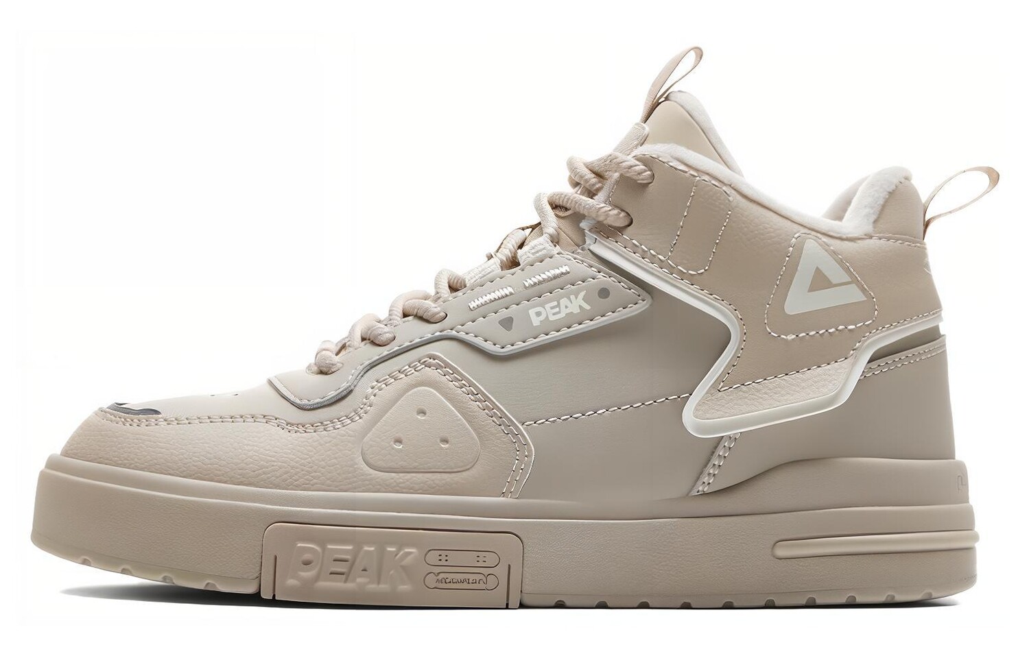 Кроссовки PEAK Skateboarding Shoes Women's High-top Gray, серый