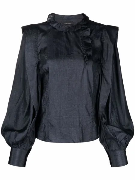 Isabel Marant шелковая блузка асимметричного кроя