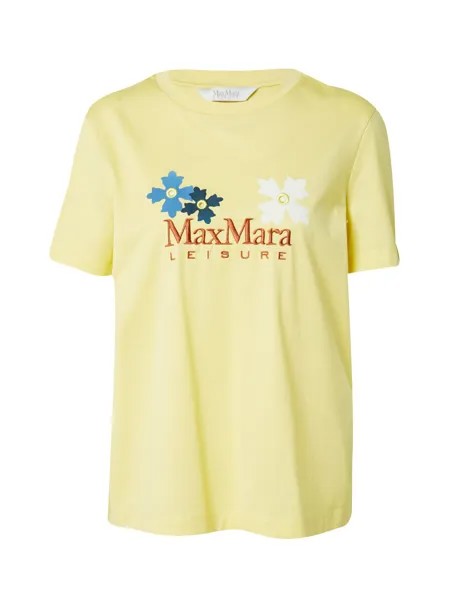 Футболка Max Mara Leisure OBLIQUA, желтый