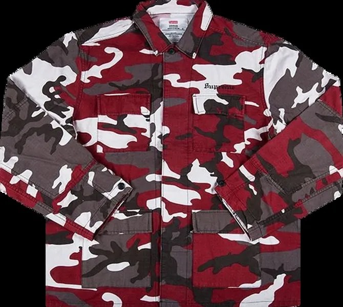 Рубашка Supreme x Hellraiser BDU Shirt 'Camo', разноцветный