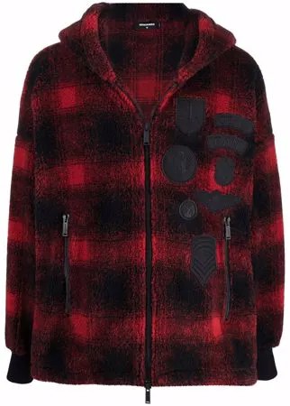 Dsquared2 флисовая куртка с капюшоном