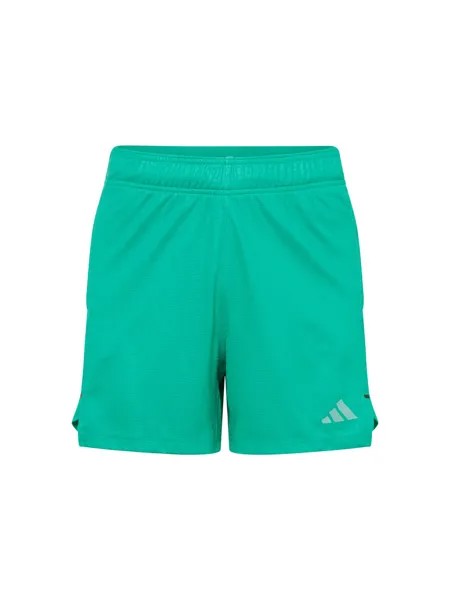 Обычные тренировочные брюки ADIDAS PERFORMANCE Workout Pu Print, зеленый