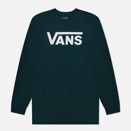 Лонгслив VANS, хлопок, размер S, зеленый
