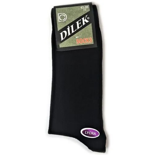 Мужские носки DILEK Socks, 12 пар, размер 31 (43-46), черный