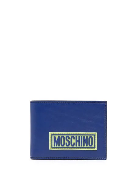 Moschino бумажник с нашивкой-логотипом