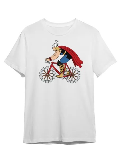 Футболка унисекс Каждому Своё Велосипед/Bike/Тор SPVL12 белая 2XL