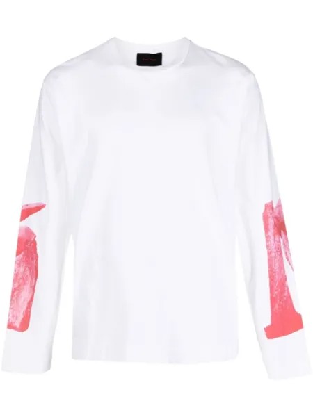 Simone Rocha футболка Project с длинными рукавами, белый